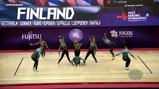 Finland (FIN) - 2022 Aerobic Worlds, Guimaraes (POR) - Aerobic Dance Qualifications
