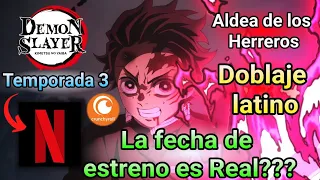 Es verdad que la temporada 3 de Kimetsu no yaiba llega a Netfilx con Doblaje en Septiembre 2023 👺👹