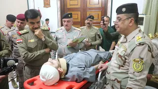 رئيس اركان الجيش يلتقي جندي من ابطال الجيش العراقي ويأمر بتلبية كافة طلباته