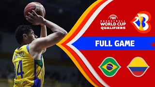 Brazil v Colombia | Full Basketball Game | #FIBAWC 2023 Qualifiers