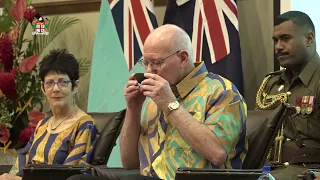 Fijian traditional welcome ceremony accorded to the Australian Governor-General