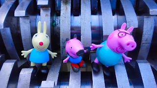 EXPERIMENT SHREDDER VS PEPPA PIG FAMILY