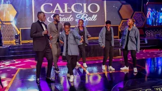 Afena Gyan, Frank Kessie  & DWP exhibit dance moves at Calcio Trade Ball