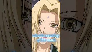 what is meaning of tsunade's forehead mark || #naruto #shorts
