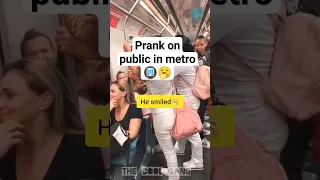 Prank On Public In Metro 😀#shorts#prank #comedy#viral#reels#trending #youtubeshorts#viralvideo