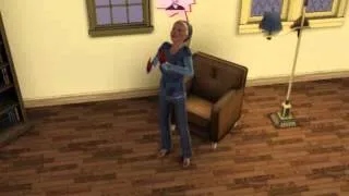 My Sim just found out she's having a baby!