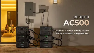 BLUETTI | AC500 5,000W Modular Battery System for Whole-house Energy Backup