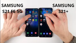 Samsung S21 FE 5G vs Samsung S21 Plus SPEED TEST