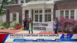 Pro-Palestine protest encampments continue on IU campus