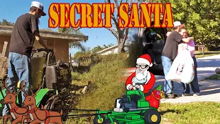 AL SURPRISED a FAMILY FREE OVERGROWN YARD MAKEOVER for CHRISTMAS [Secret Santa]