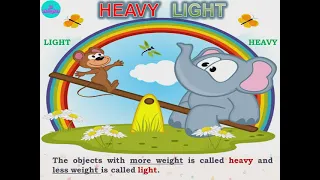 Heavy and Light | Concept of heavy and light | heavy and light for kids | #HeavyandLightConcept