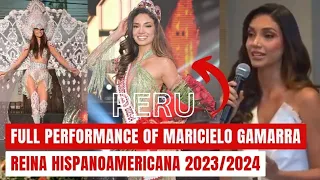 FULL PERFORMANCE OF MISS PERU | Reina hispanoamericana 2023-2024 Winner