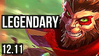 WUKONG vs FIORA (TOP) | 17/0/8, 4.1M mastery, Legendary, 8 solo kills | EUW Master | 12.11