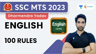 English 100 Rules | SSC MTS 2023 | Dharmendra Yadav