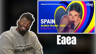 AMERICAN REACTS TO Blanca Paloma - Eaea | Spain 🇪🇸 | National Final Performance | Eurovision 2023