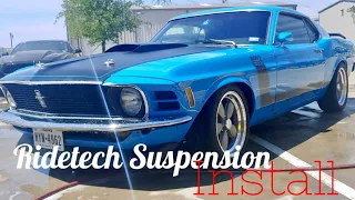 Installing a RIDETECH Suspension kit on a 70 Mustang