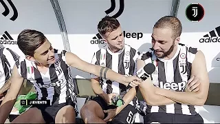 INTERVISTA DIVERTENTE DI DYBALA A DOUGLAS COSTA, HIGUAIN, BARZAGLI, KHEDIRA, KEAN E ALEX SANDRO