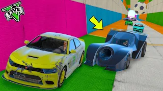 GTA 5 ONLINE 🐷 BUFFALO VS BATMOBILE !!! FACE TO FACE TUNNEL 999999% TROLLOSO !!! 🐷 DAJE !!