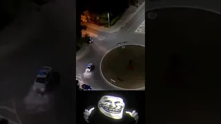 crazy police chase drifting #drift #chase #police #policechase #roundabouts