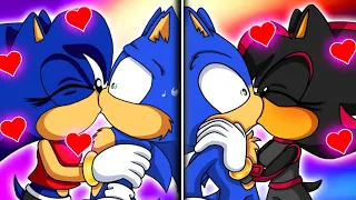 SONICA & SHADINA KISSED MOVIE SONIC!! - [Sonic Comic Dub Compilation]