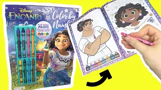 Disney Encanto Color By Number Coloring Book with Mirabel, Luisa, Isabela