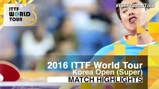 2016 Korea Open Highlights: Joo Se Hyuk vs Mizuki Oikawa (R32)