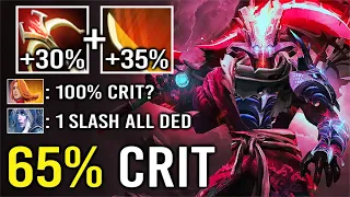 CRAZY +65% Crit Juggernaut Daedalus Non-Stop Crit Build 1 Slash Delete All Meta Heroes WTF Dota 2