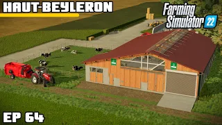 NEW £250,000 COW SHED! WOW | Farming Simulator 22 - Haut-Beyleron | Episode 64