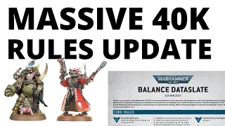 ENORMOUS 40K Rules Update - Balance Changes for EVERY ARMY Discussed - Balanced Dataslate + Points