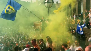 10,000 LEEDS FANS CELEBRATE GOING UP AS CHAMPIONS🏆🍻 PROMOTION PARTY🎉 | 2019/20