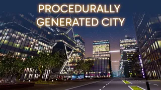 I made a procedurally generated city that can be fully explored