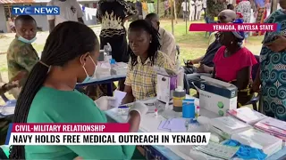 Navy Holds Free Medical Outreach In Yenogoa, Committed to Maintain Civil-Military Relationship