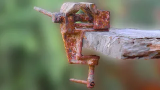 Rusty Stuck Vise Restoration