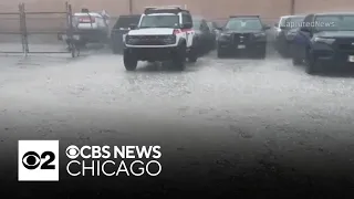 Storms bring hail, leave streets flooded in Orland Park, Illinois