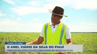 Trechos de asfalto são ampliados no anel viário da soja, no sul do Piauí