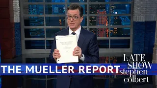 Colbert Gets His Copy Of The Mueller Report