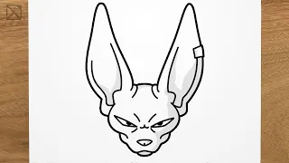How to draw BEERUS (Dragon Ball Super) step by step, EASY
