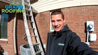 How to not to fall off a ladder - Roof top safety, learn from a roofer. Ladder safety training video