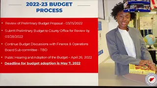Preliminary School Budget 2022-2023