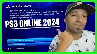 COMO CRIAR OU ADICIONAR UMA CONTA E JOGAR ONLINE NO PS3 EM 2024