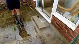 Elderly Woman Tried To PAY For Gifted Clean! *Power Washing FILTHY Patio*