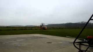 Aerospatiale SA 318 C Alouette II HA-LFZ helicopter landing