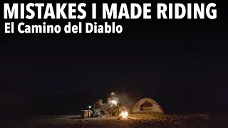 Arizona | Mistakes I Made Riding El Camino del Diablo