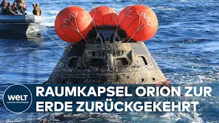 NASA-MONDMISSION ARETMETIS: Raumkapsel "Orion" im Pazifik gelandet