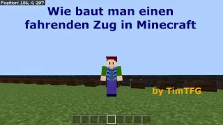 Wie baut man einen fahrenden Zug in Minecraft | Tutorial Deutsch