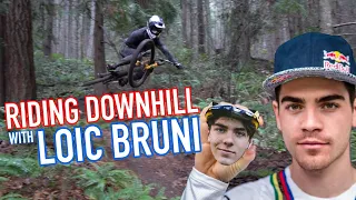 RIDING MUDDY DOWNHILL LAPS WITH LOIC BRUNI AT MOUNT PREVOST | FINN ILES