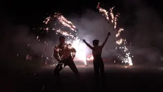 Огненное шоу, салют(show fire ,firework)