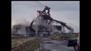 Redcar blast furnace demolition