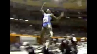 Carl Lewis - Long Jump - 1992 TAC Indoor Championships