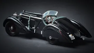 1930 Mercedes-Benz SSK Trossi 'Black Prince' - CMC 1:24